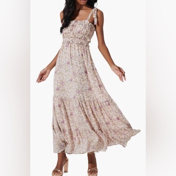 ASTR the Label • Tie Shoulder Maxi Dress - Picture 1 of 13
